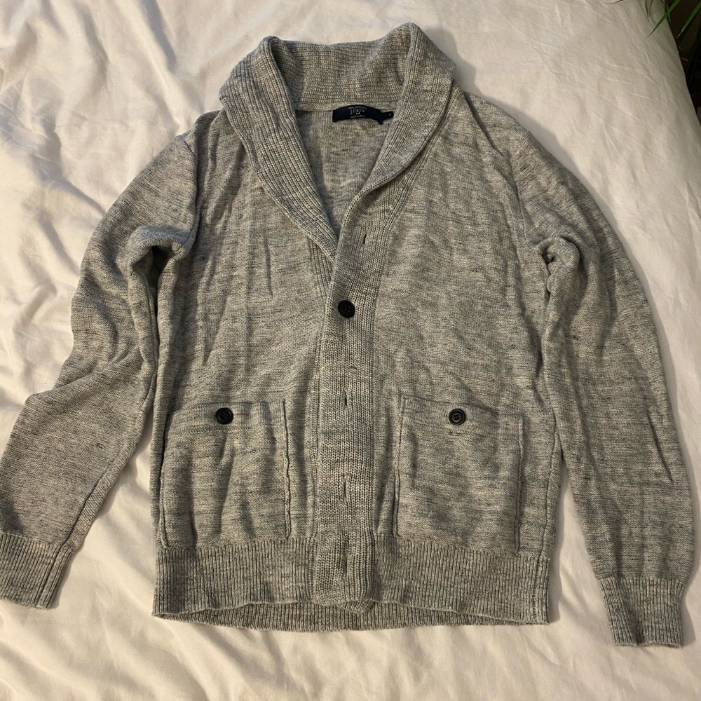 JCrew Lambswool Shawl Collar Button Cardigan. Ultra soft.